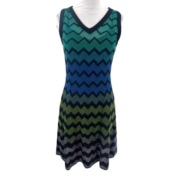 M Missoni zig zag fit and flare dress sz 6 - Picture 1 of 7